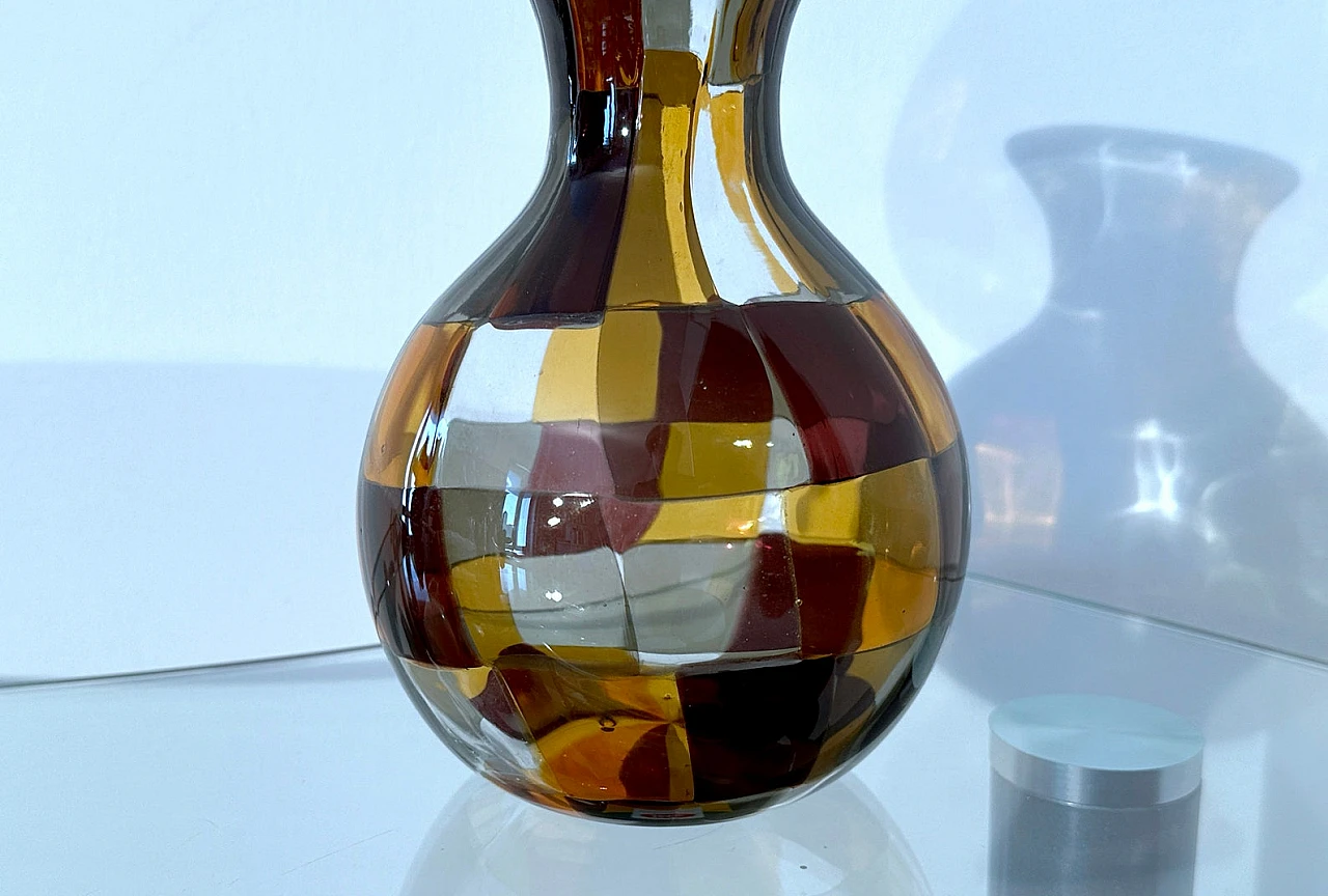 Pezzato Istanbul glass vase by Fulvio Bianconi for Venini, 1950s 6