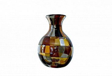 Pezzato Istanbul glass vase by Fulvio Bianconi for Venini, 1950s