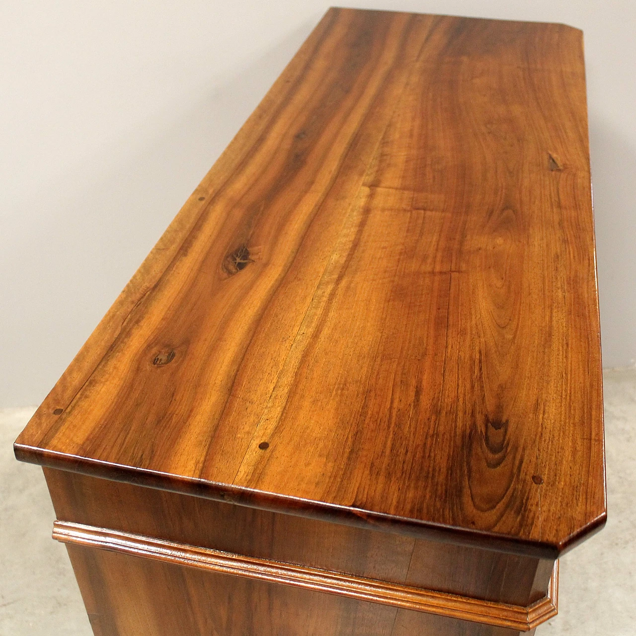 Solid walnut Louis Philippe sideboard with two doors, 19th century 5