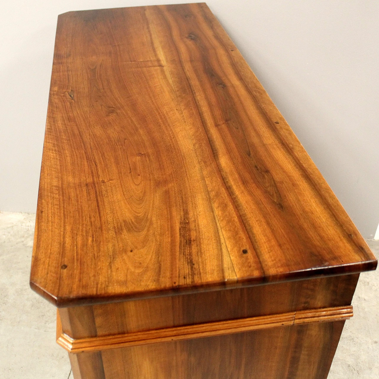 Solid walnut Louis Philippe sideboard with two doors, 19th century 9