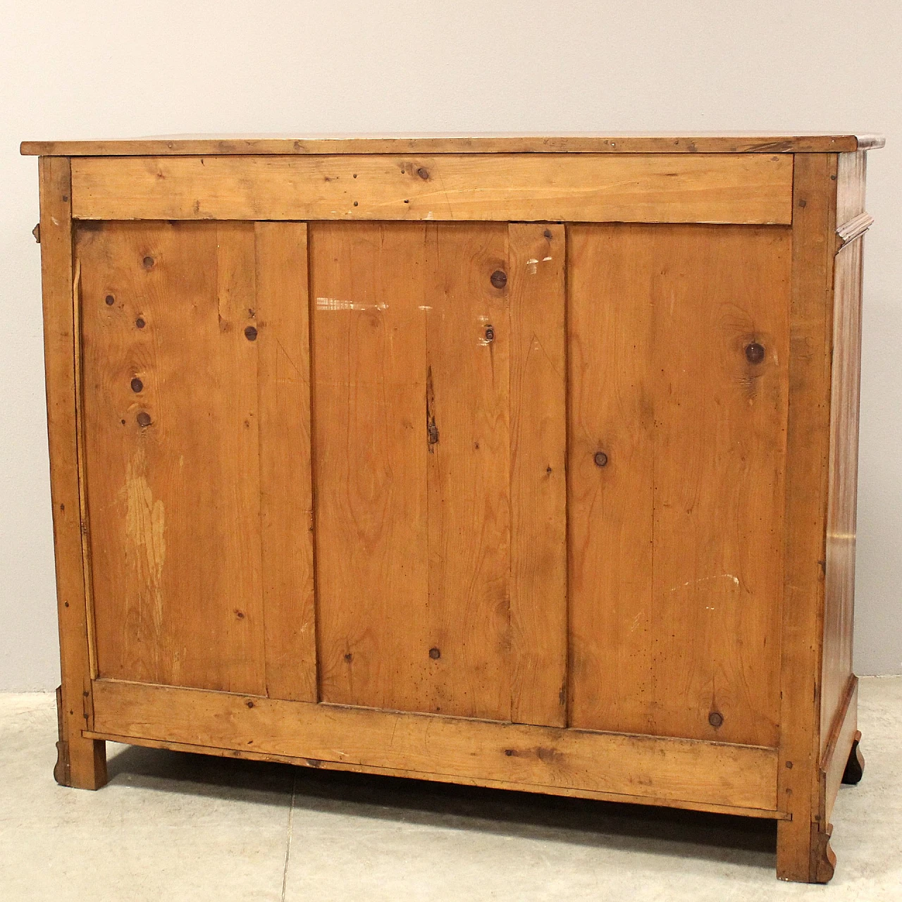 Solid walnut Louis Philippe sideboard with two doors, 19th century 10