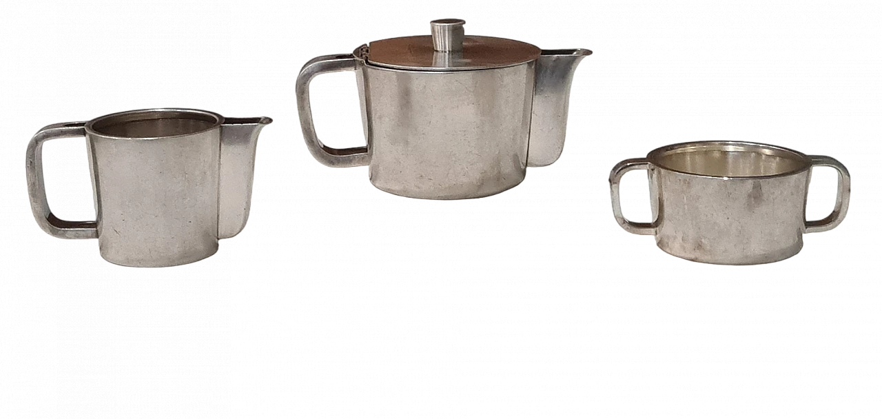 Teapot, milk jug and sugar bowl by Gio Ponti for Krupp, 1930s 6