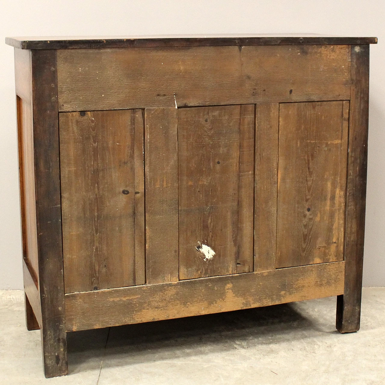 Credenza Luigi Filippo in noce massello, metà '800 6