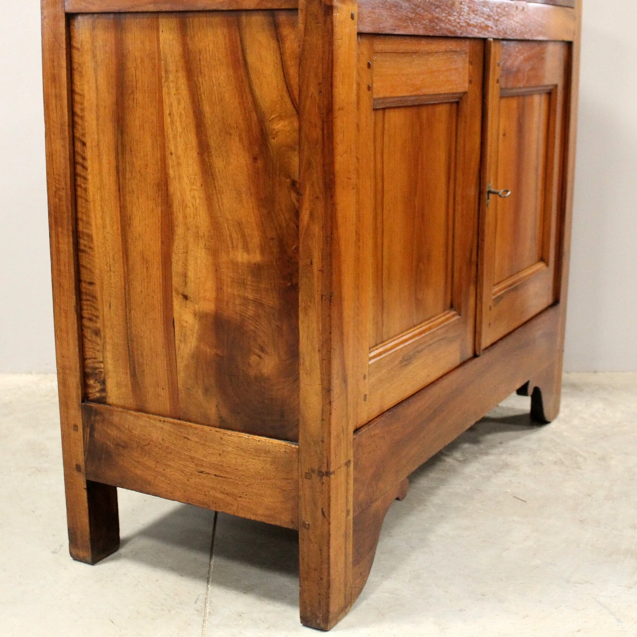 Credenza Luigi Filippo in noce massello, metà '800 8