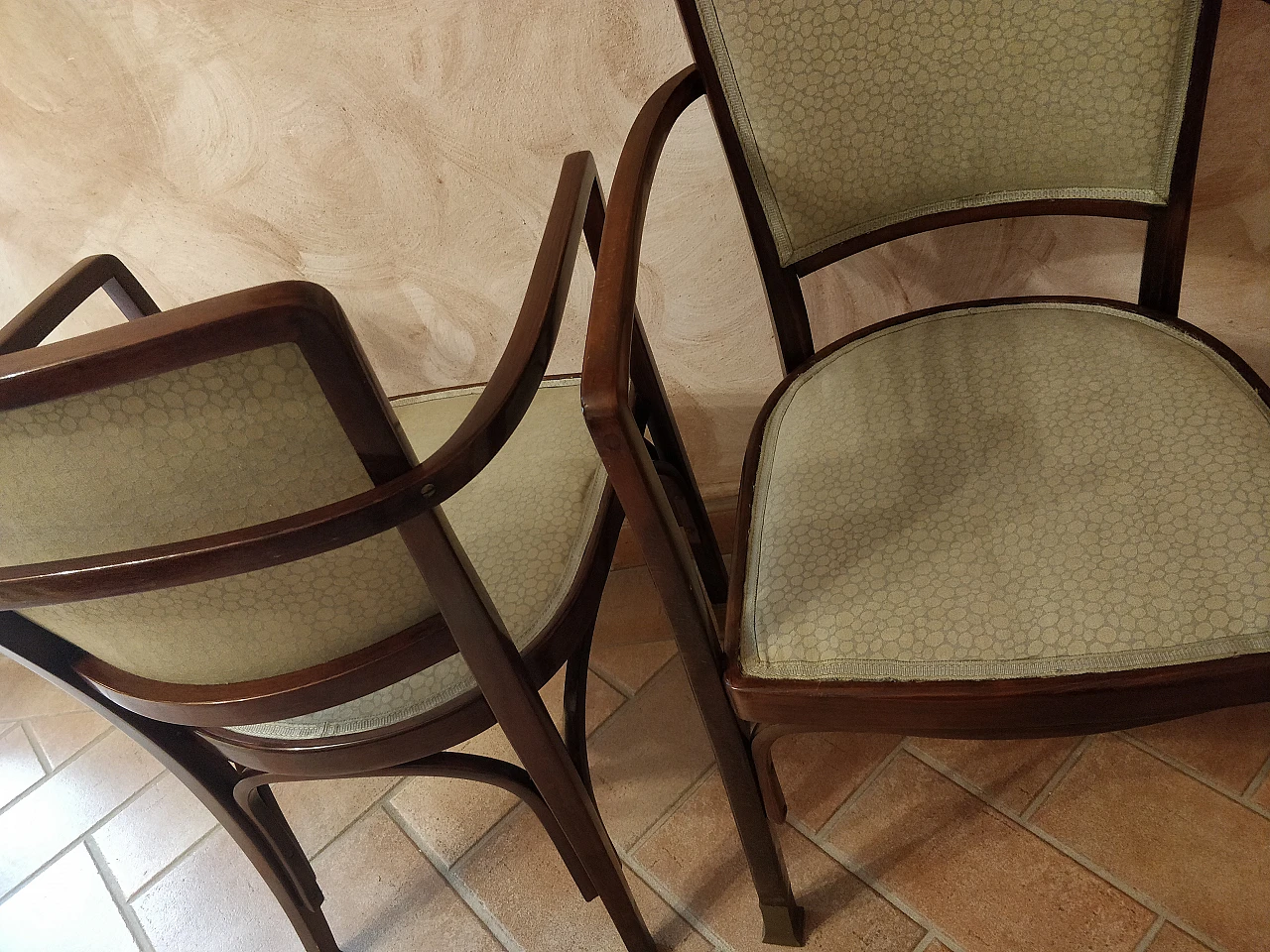 Pair of armchairs by Koloman Moser for J. & J. Kohn, early 20th century 10