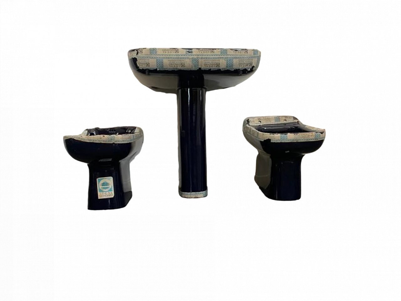 Conca sink, bidet and toilet by Paolo Tilche for Ideal Standard, 1970s 9