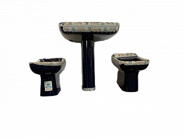 Conca sink, bidet and toilet by Paolo Tilche for Ideal Standard, 1970s