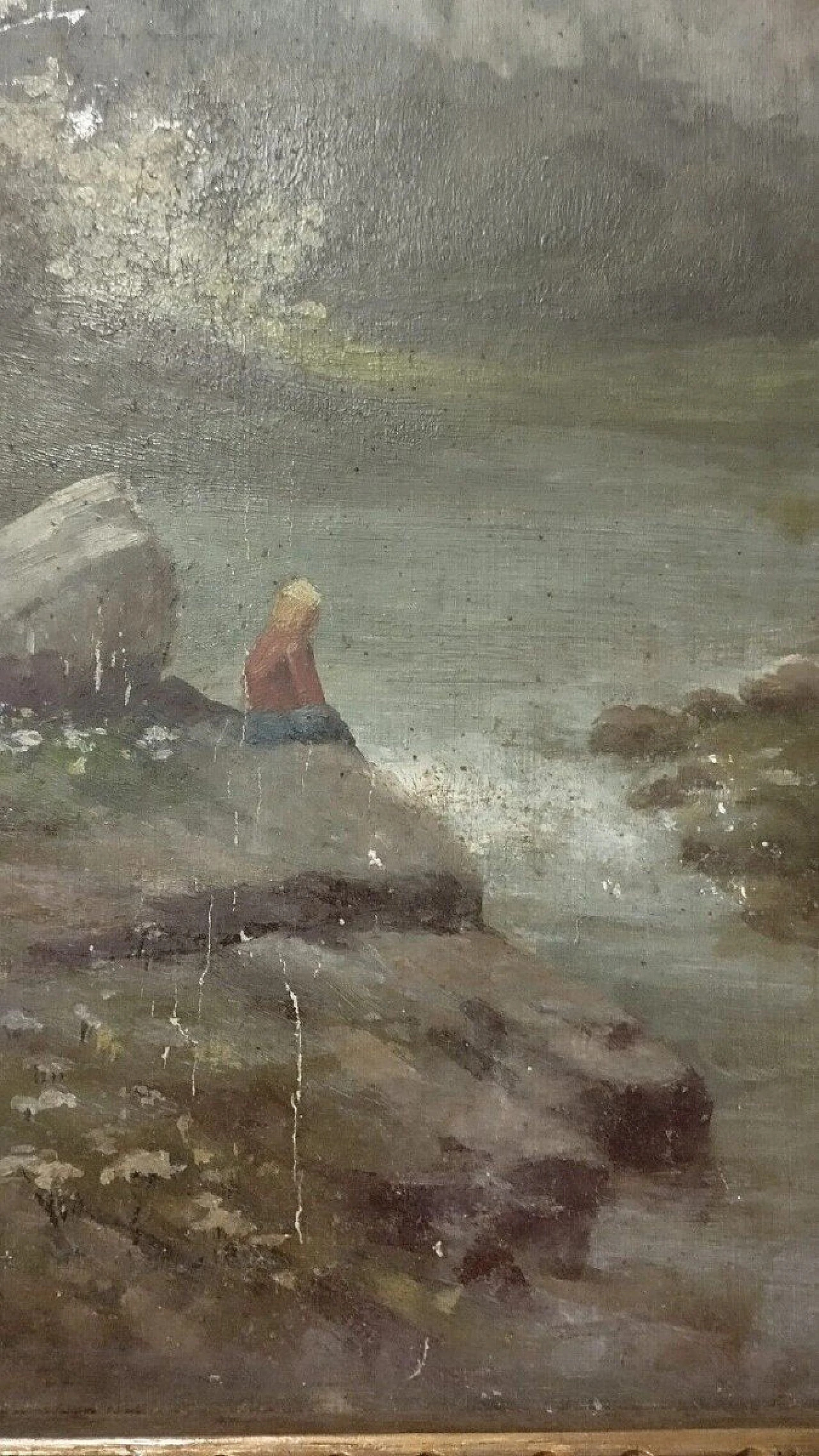 C. De Consoli, paesaggio, dipinto a olio su cartoncino, 1903 5