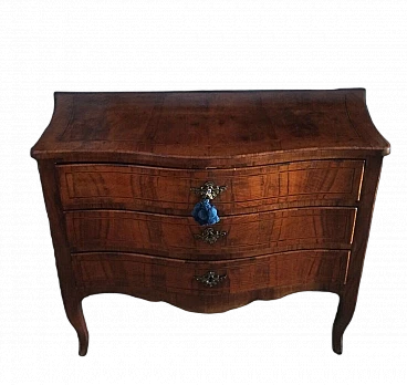 Roman Louis XV olive wood veneered commode, late 17th century