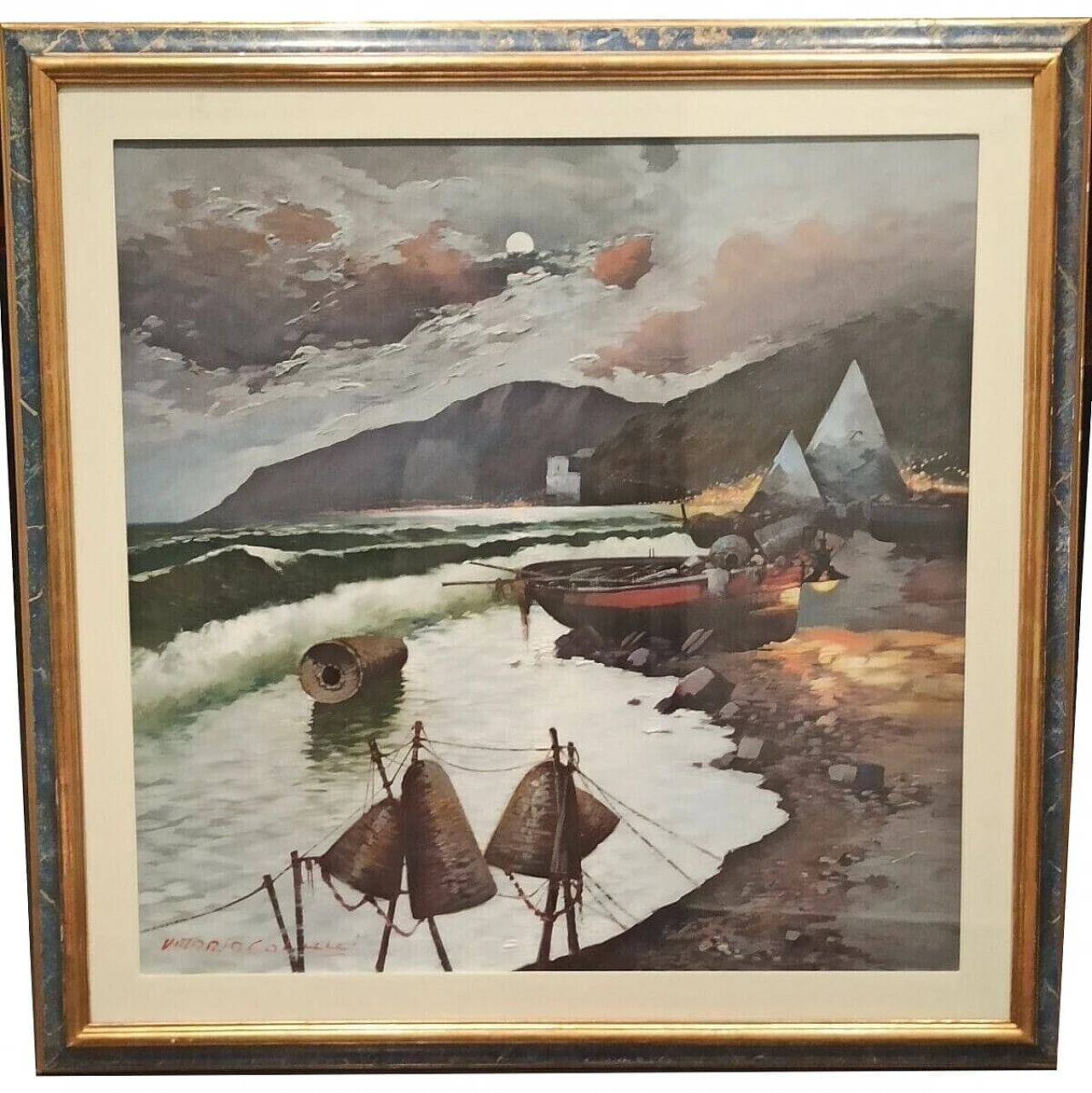 Vittorio Colucci, seascape, oil painting on canvas 14