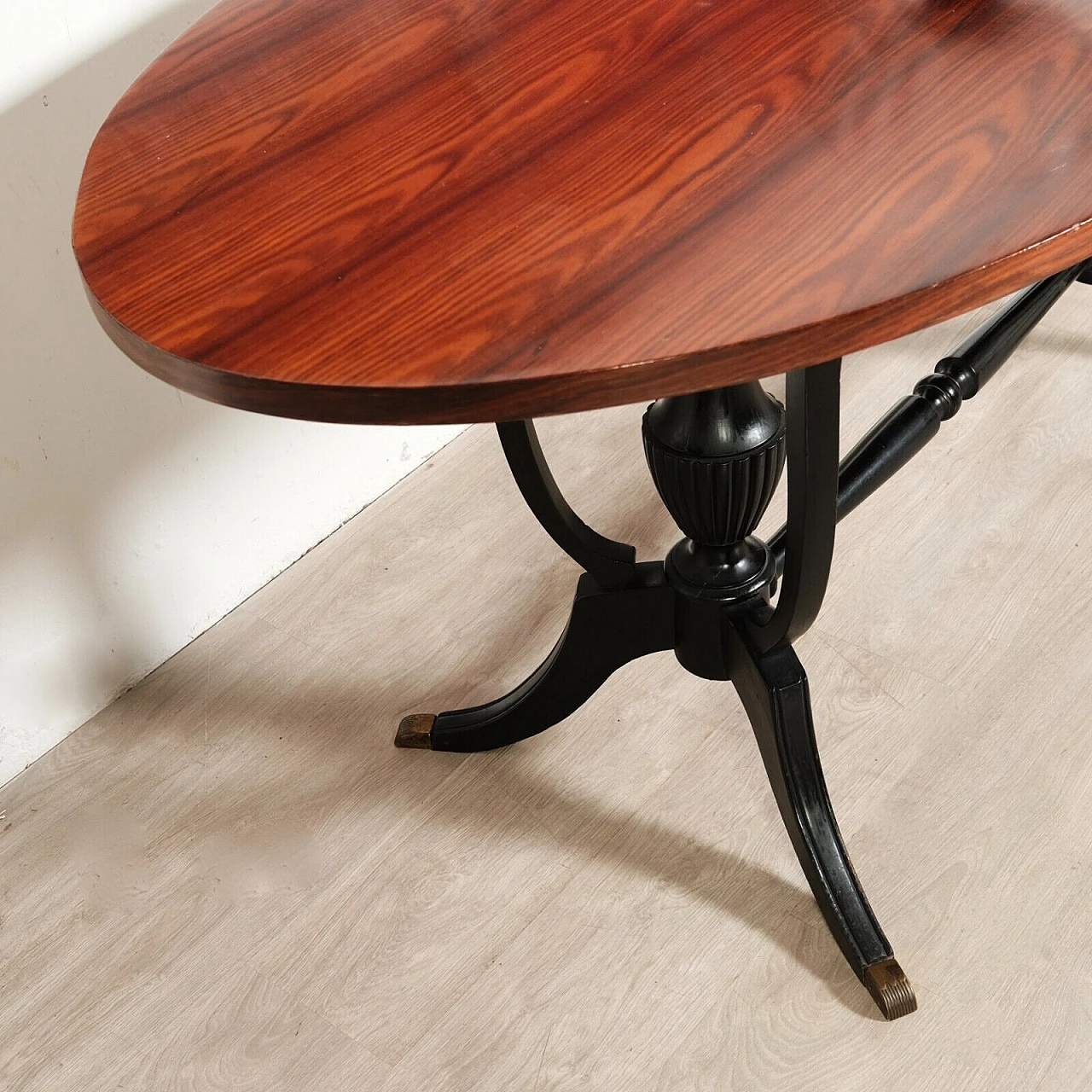 Oval rosewood table, 1960s 7