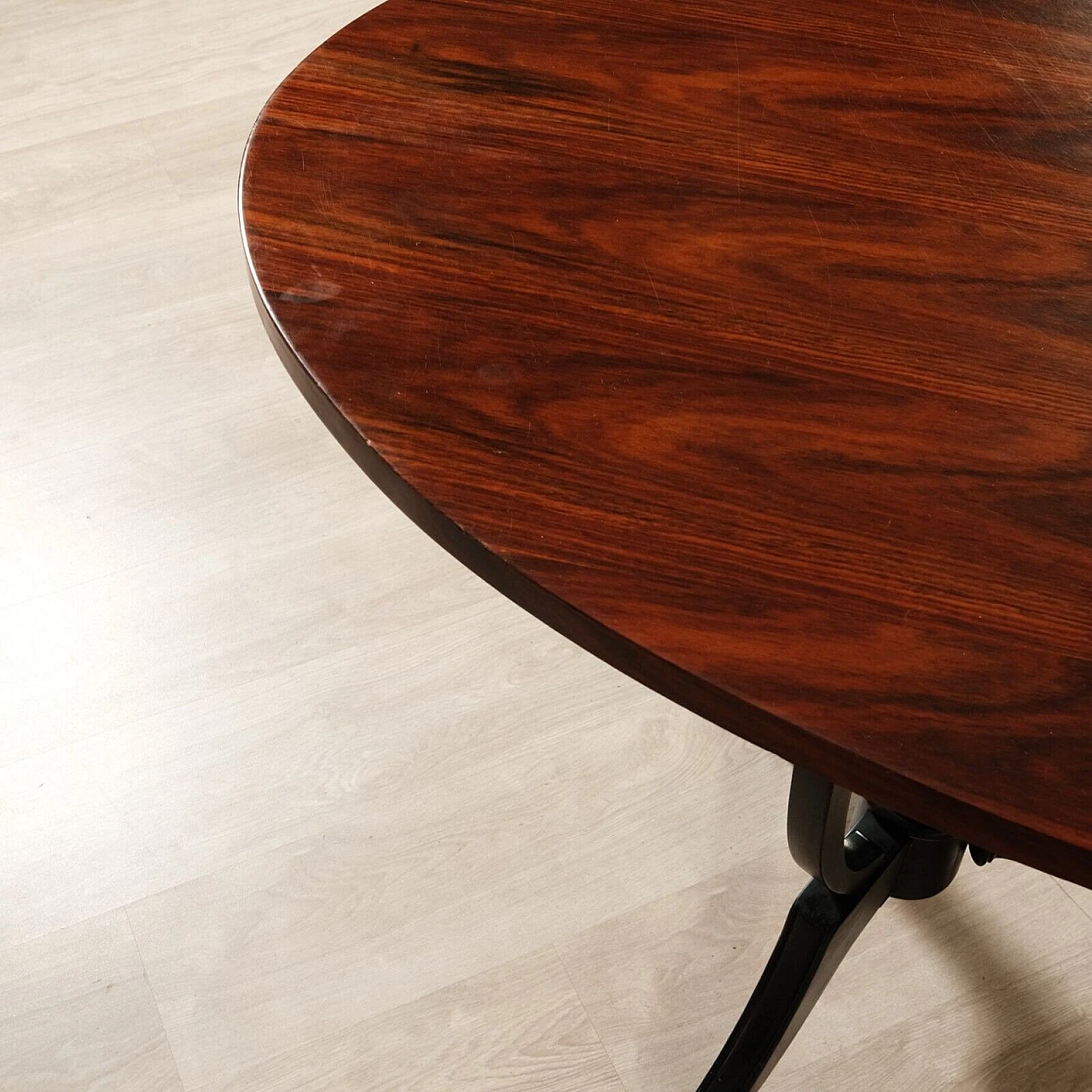 Oval rosewood table, 1960s 13