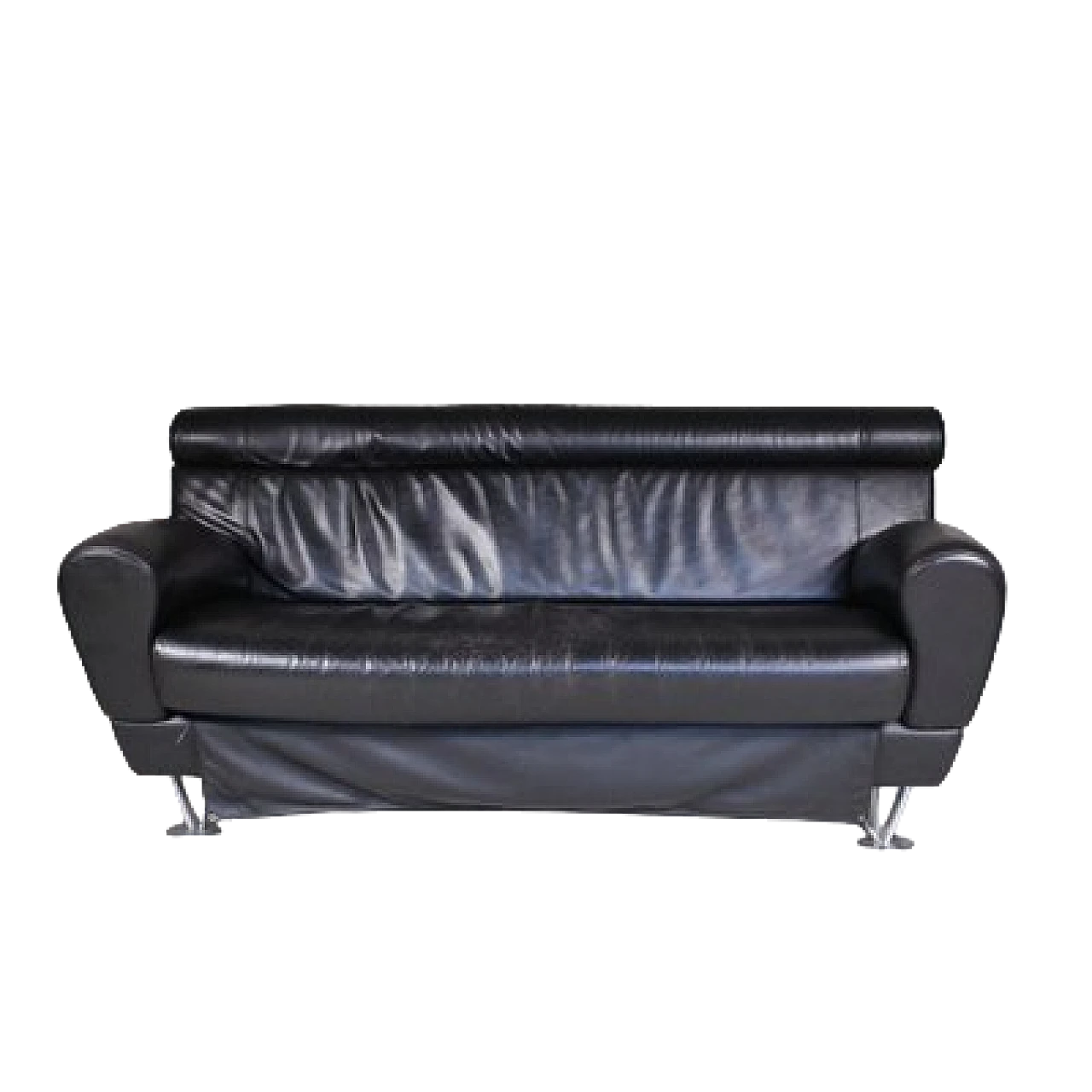 Balzo black two-seater sofa by Massimo Iosa Ghini for Moroso, 1987 13