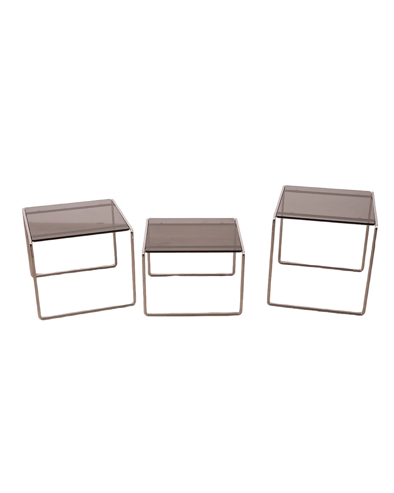 3 Marcel T coffee tables by Kazuhide Takahama for Cassina, 1970s 10