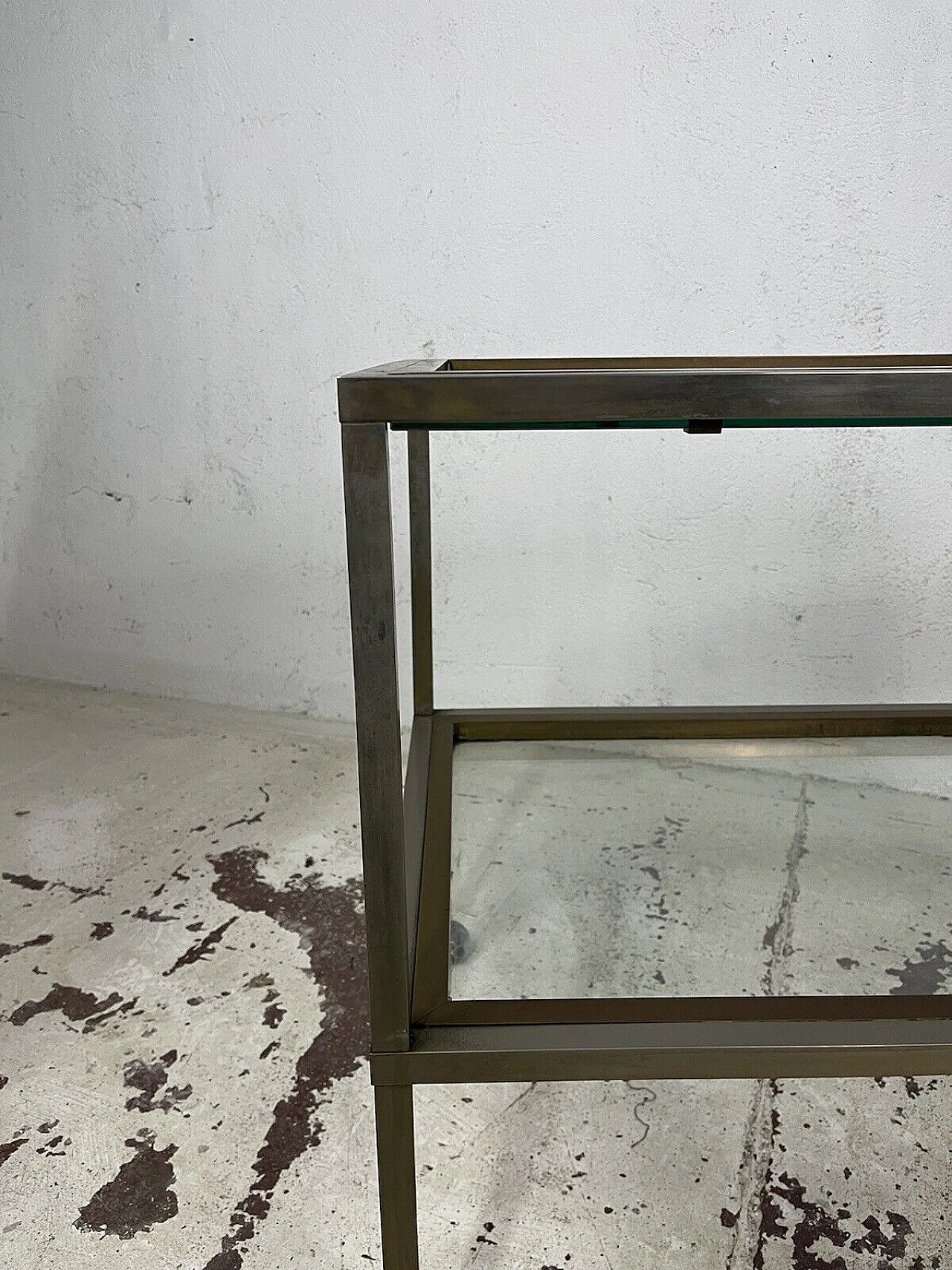 Brass and glass cart by Romeo Rega, 1960s 9