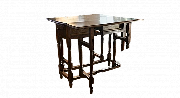 Tavolo allungabile in legno, anni '20