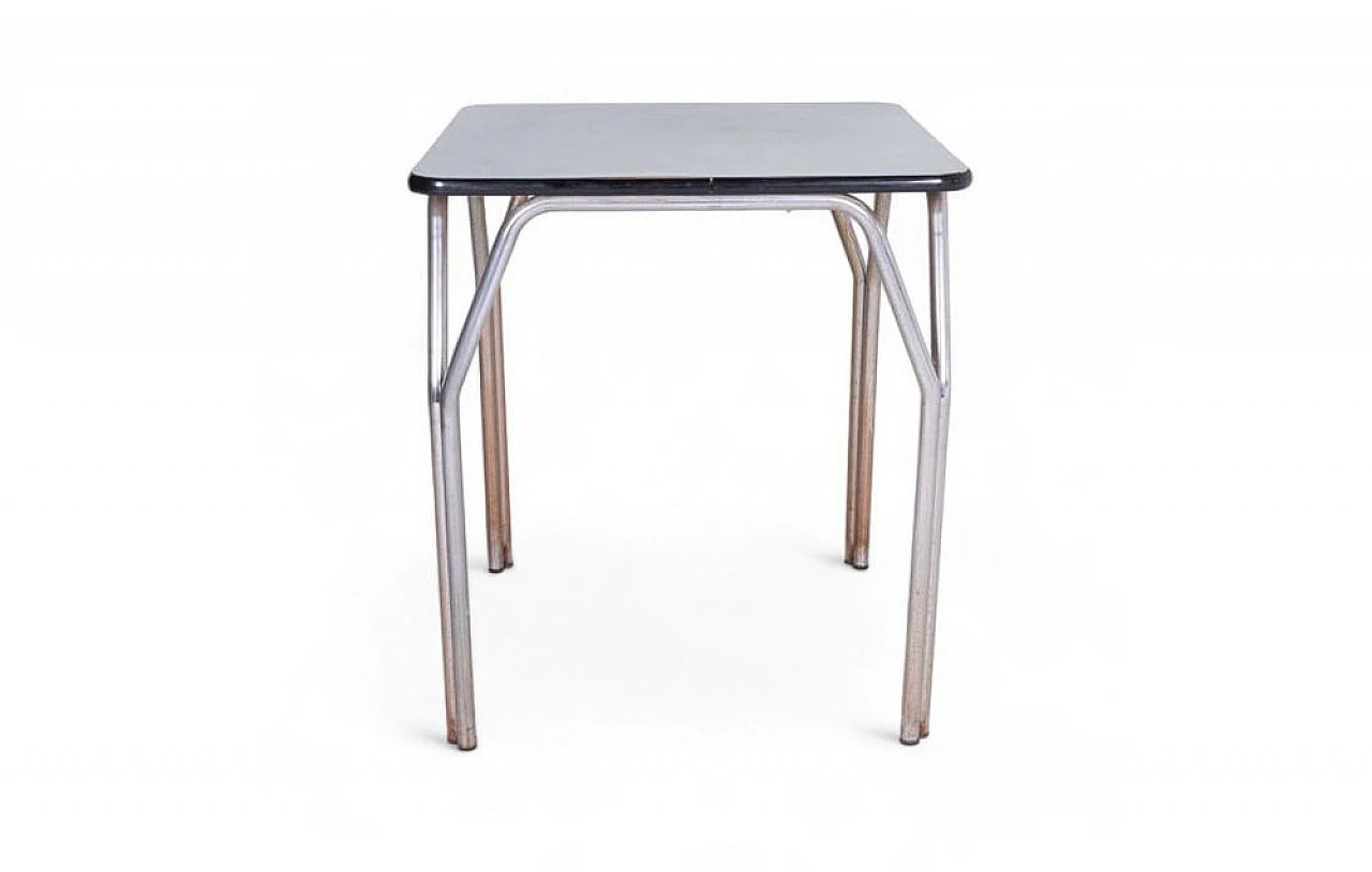 Square metal coffee table with formica top 1