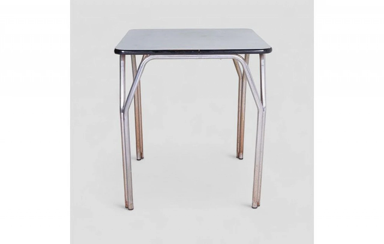 Square metal coffee table with formica top 2