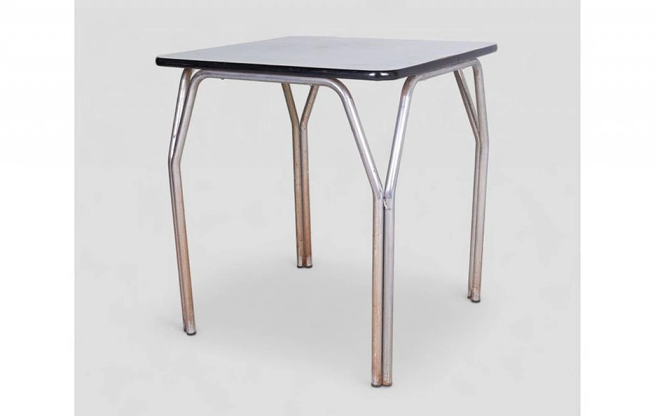 Square metal coffee table with formica top 3