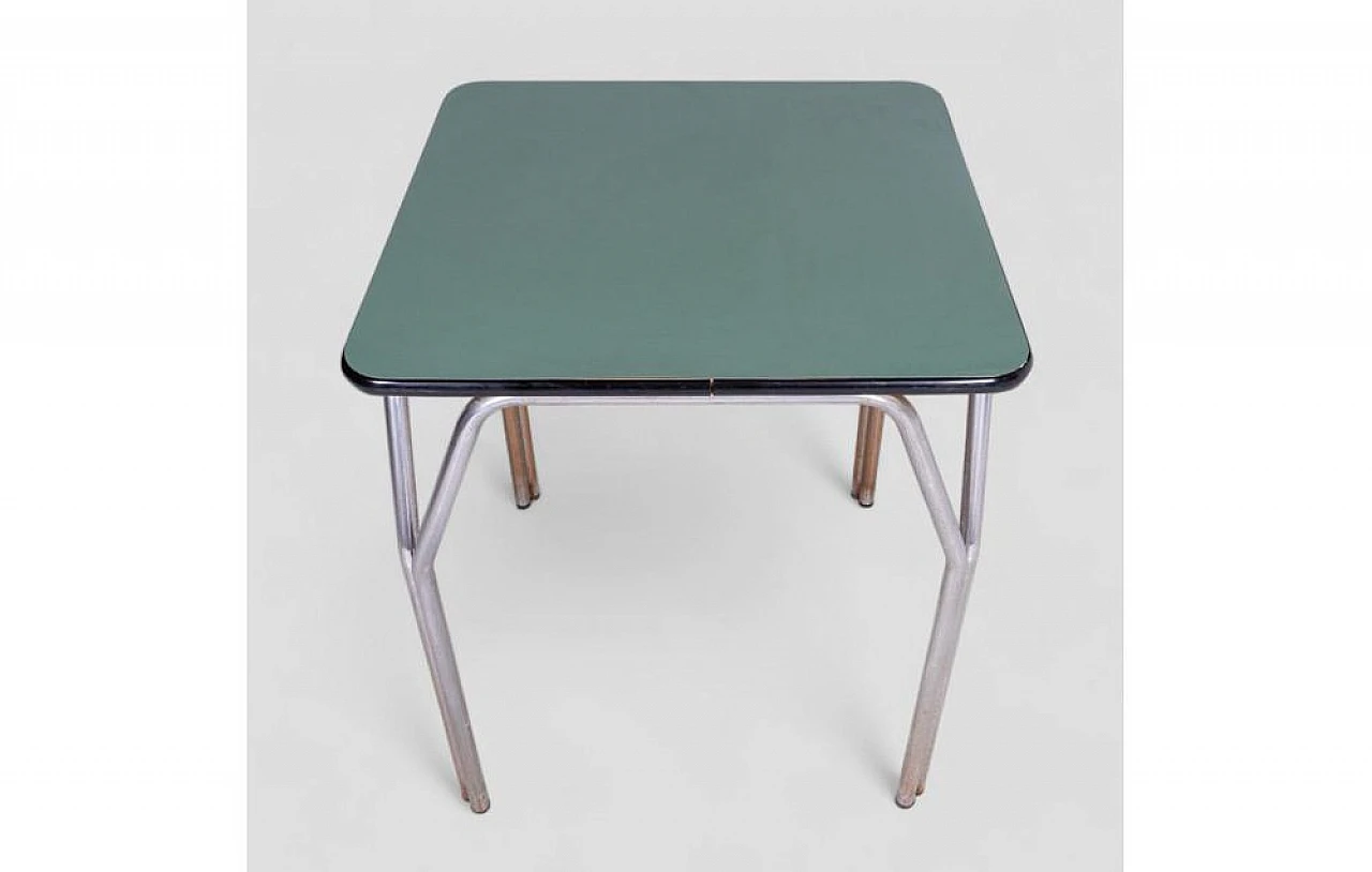 Square metal coffee table with formica top 4