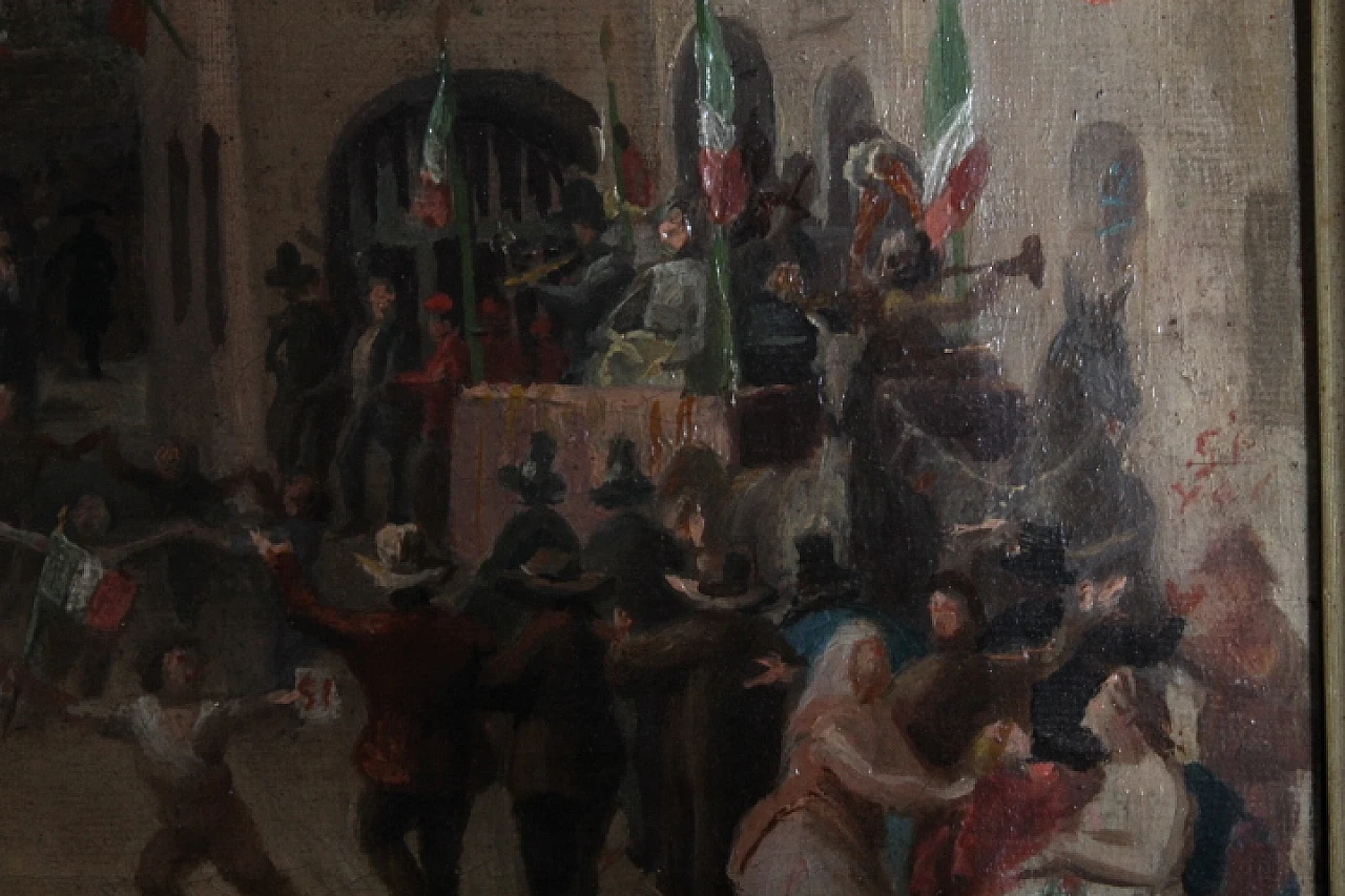 Carlo Ademollo, The Victory of Yes, oil painting on canvas, 1870 8