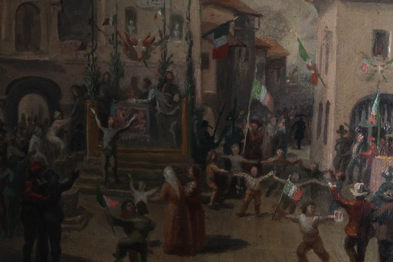 Carlo Ademollo, The Victory of Yes, oil painting on canvas, 1870 10