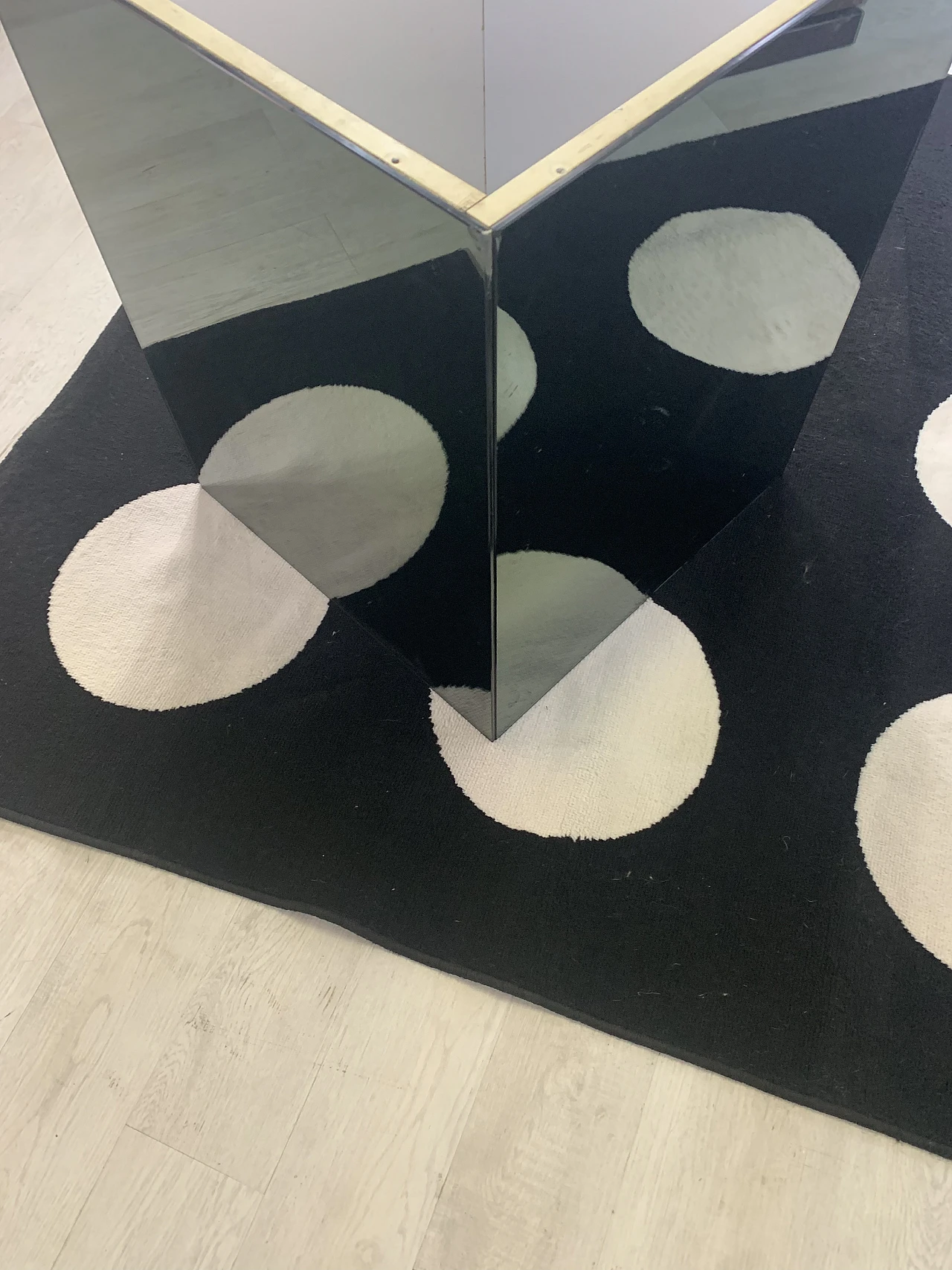 Table in smoked glass by Nanda Vigo for Acerbis, 70s 1229653