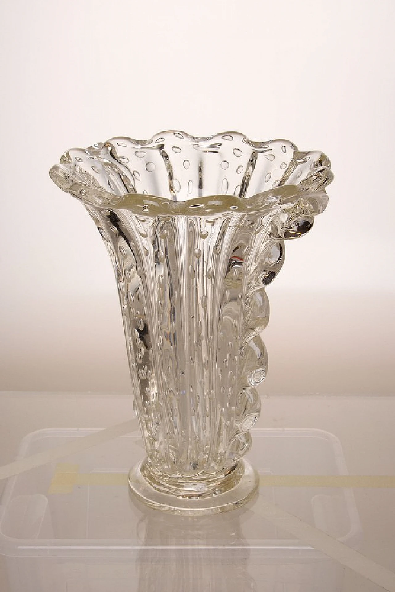 Art Deco vase by Ercole Barovier for Barovier & Toso, 1930s 2