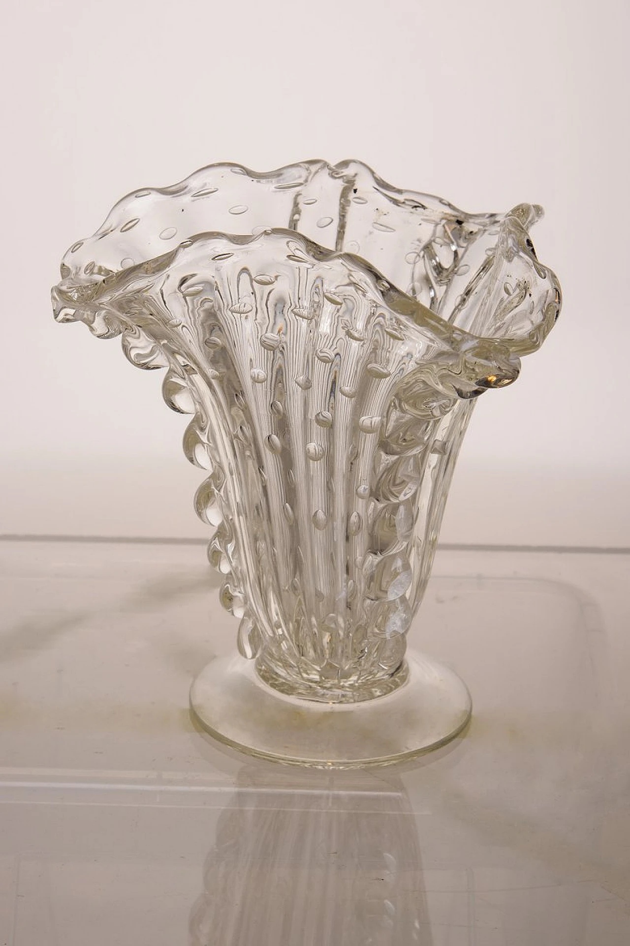 Vaso in vetro di Murano di E. Barovier per Barovier & Toso, anni '40 3