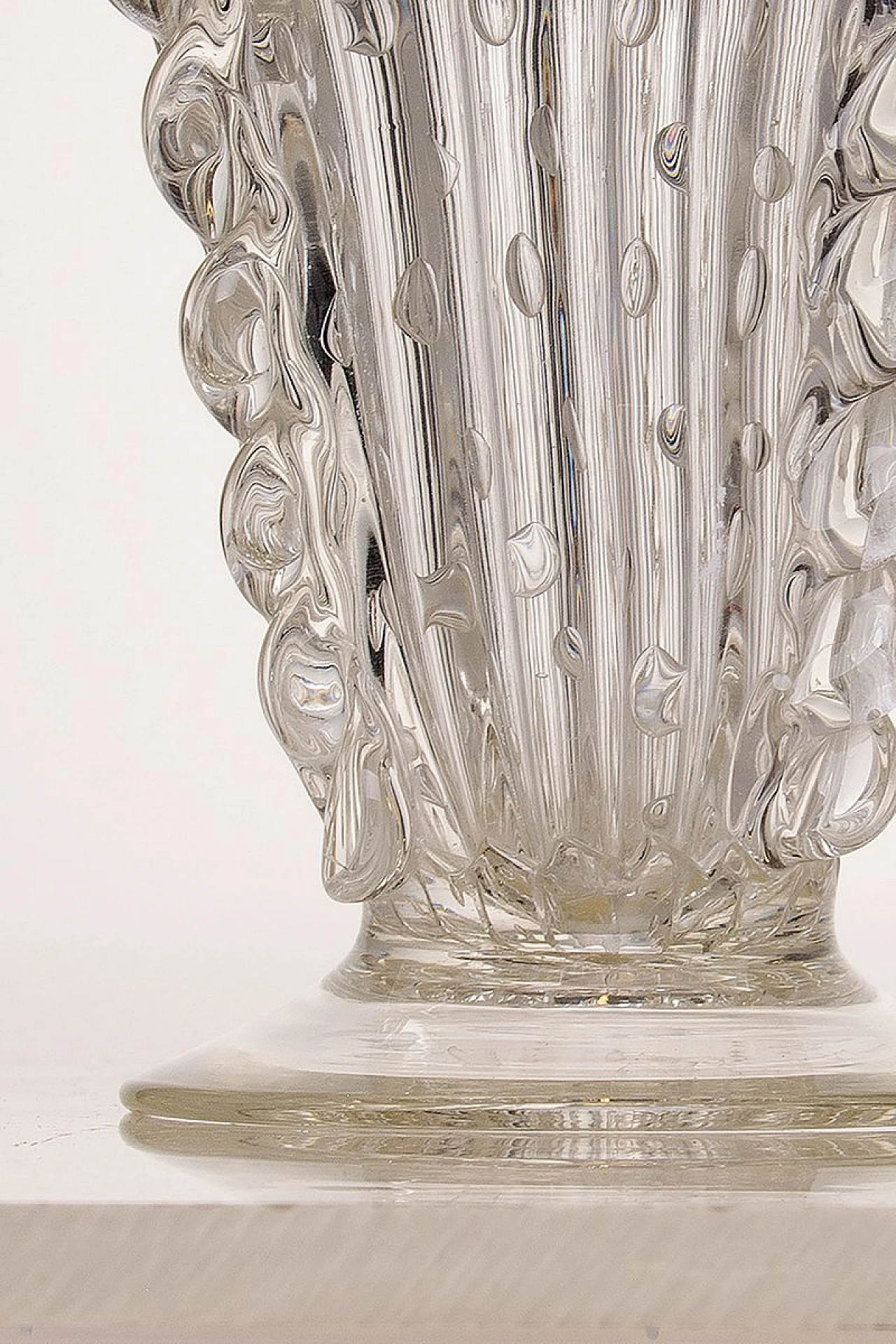 Vaso in vetro di Murano di E. Barovier per Barovier & Toso, anni '40 5