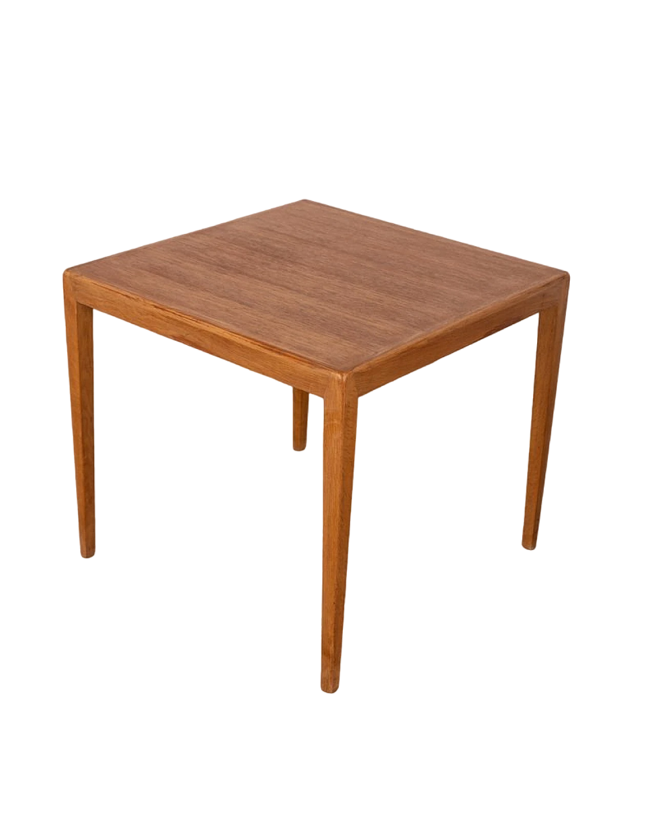 Square danish side table in teak, 1960s 9