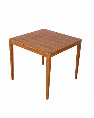 Square danish side table in teak, 1960s