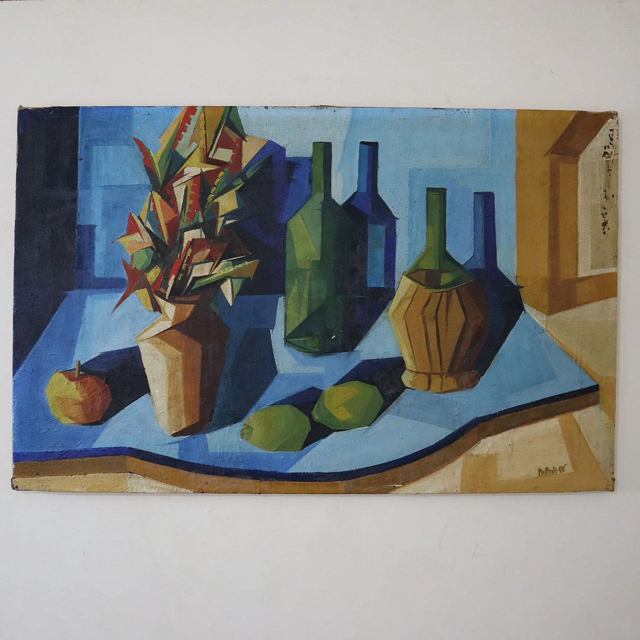 Cubist still life, painting on canvas, 1956 4