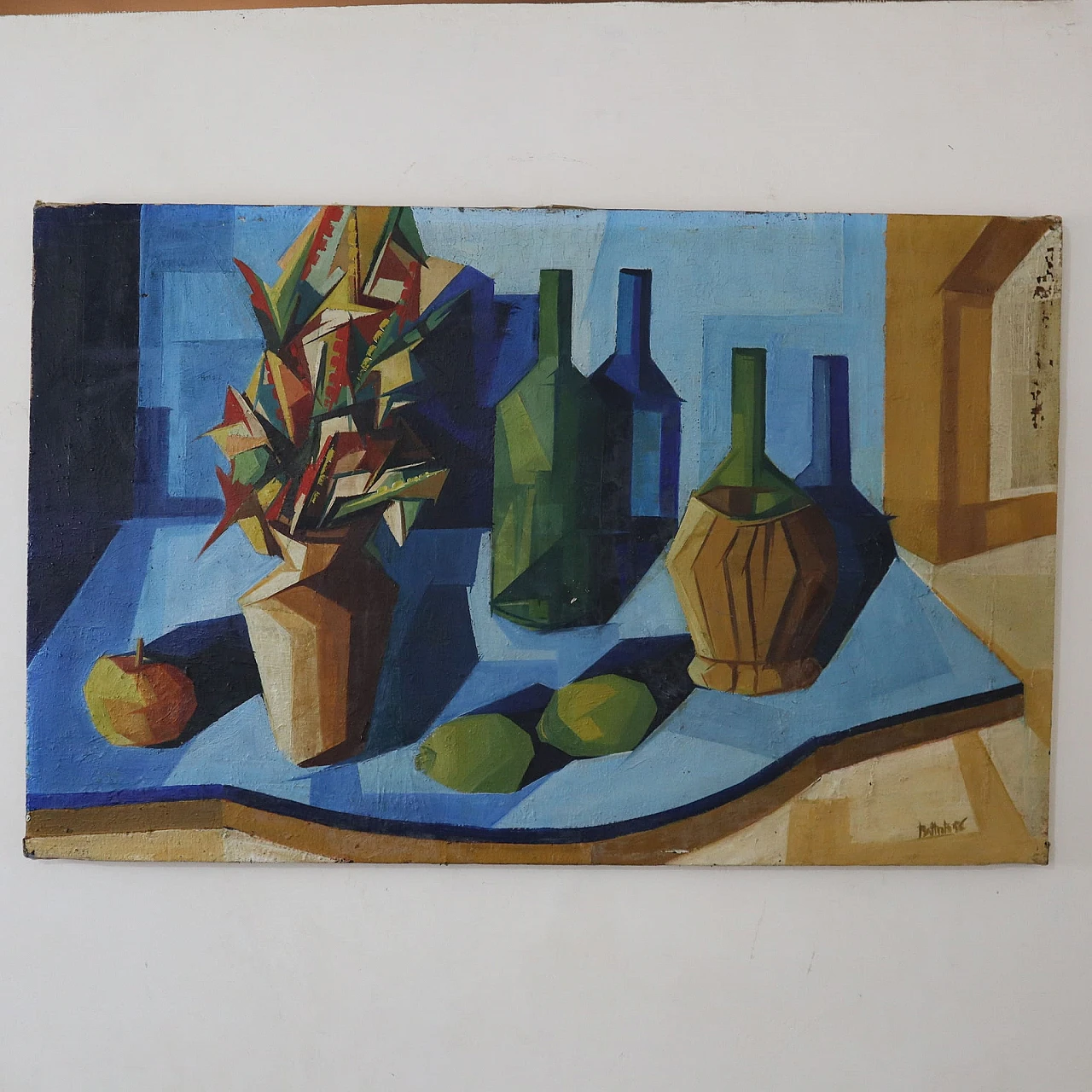 Cubist still life, painting on canvas, 1956 6