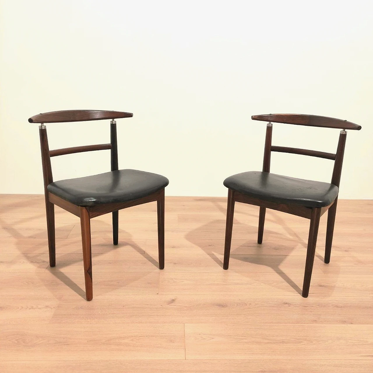 Pair of chairs by Helge & Borge Rammeskov for Sibast, 1960s 1