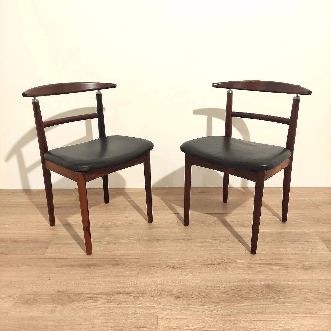 Pair of chairs by Helge & Borge Rammeskov for Sibast, 1960s 2