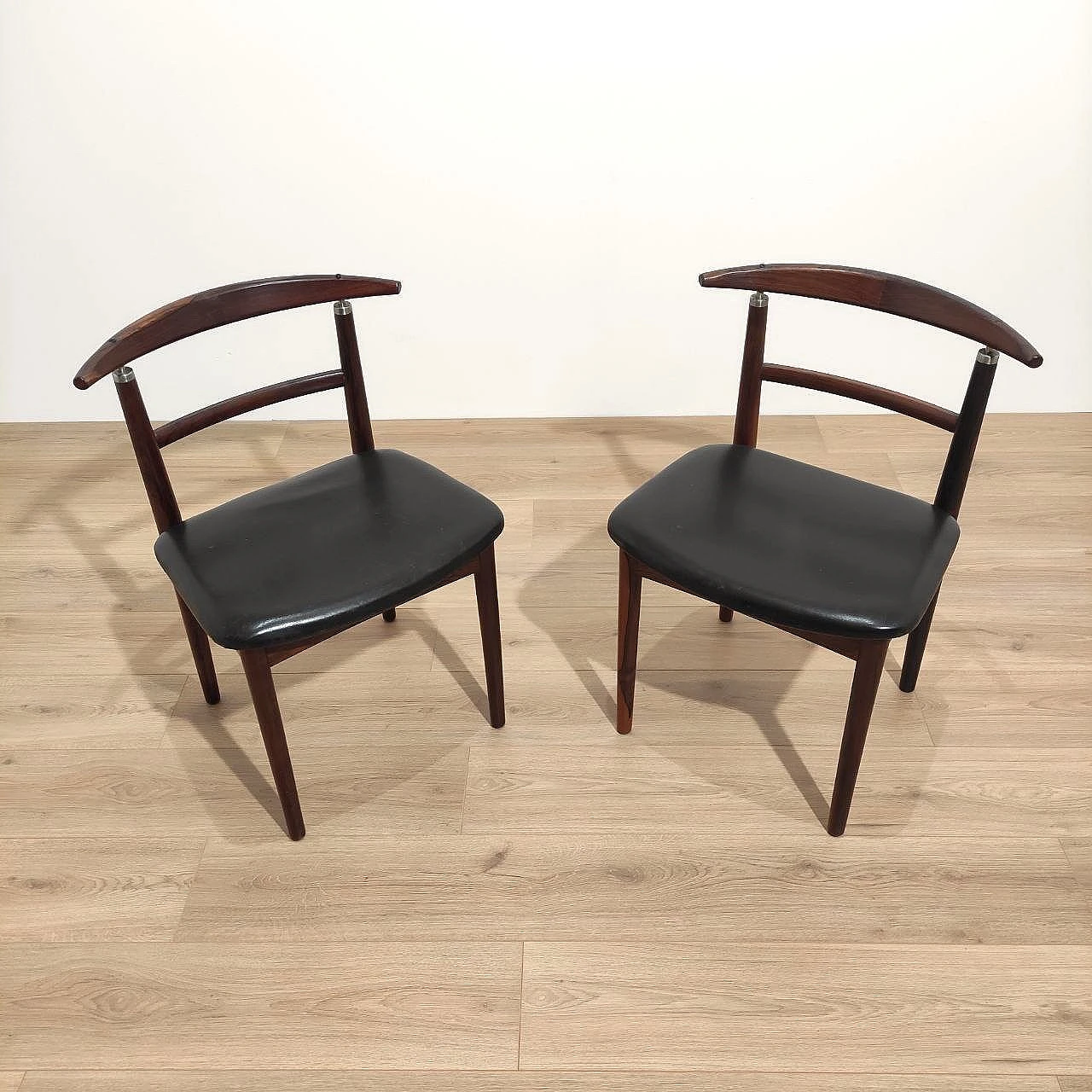 Pair of chairs by Helge & Borge Rammeskov for Sibast, 1960s 3