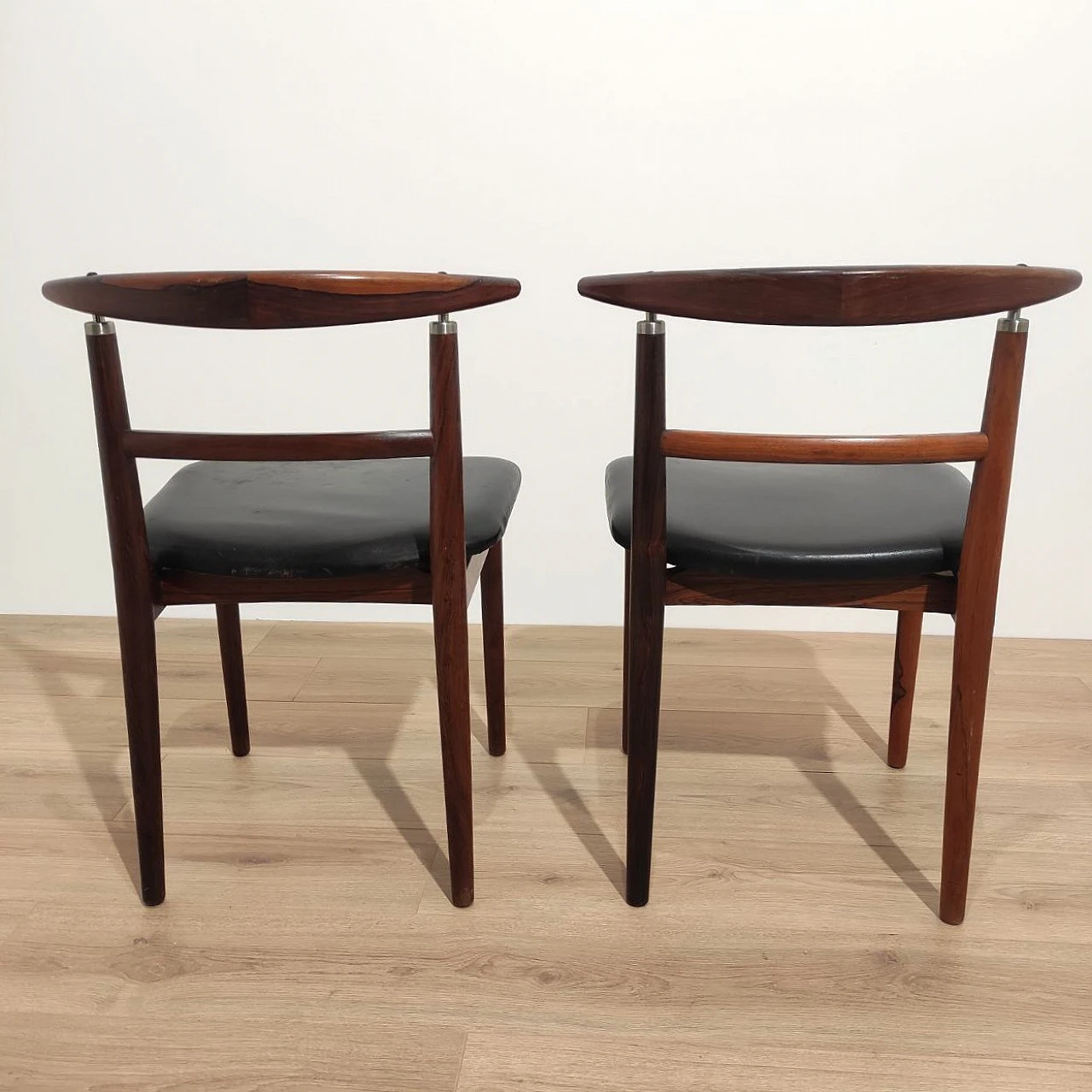 Pair of chairs by Helge & Borge Rammeskov for Sibast, 1960s 4