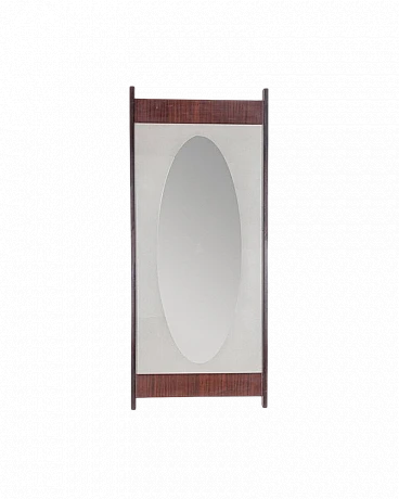 Wall mirror with rosewood frame, 1960s