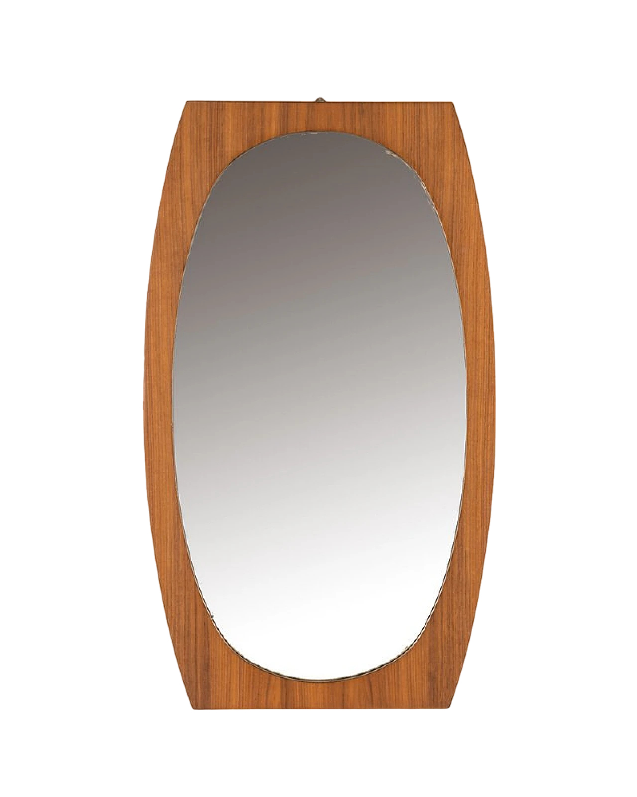 Wall mirror with walnut frame by Gianfranco Frattini, 1970s 8