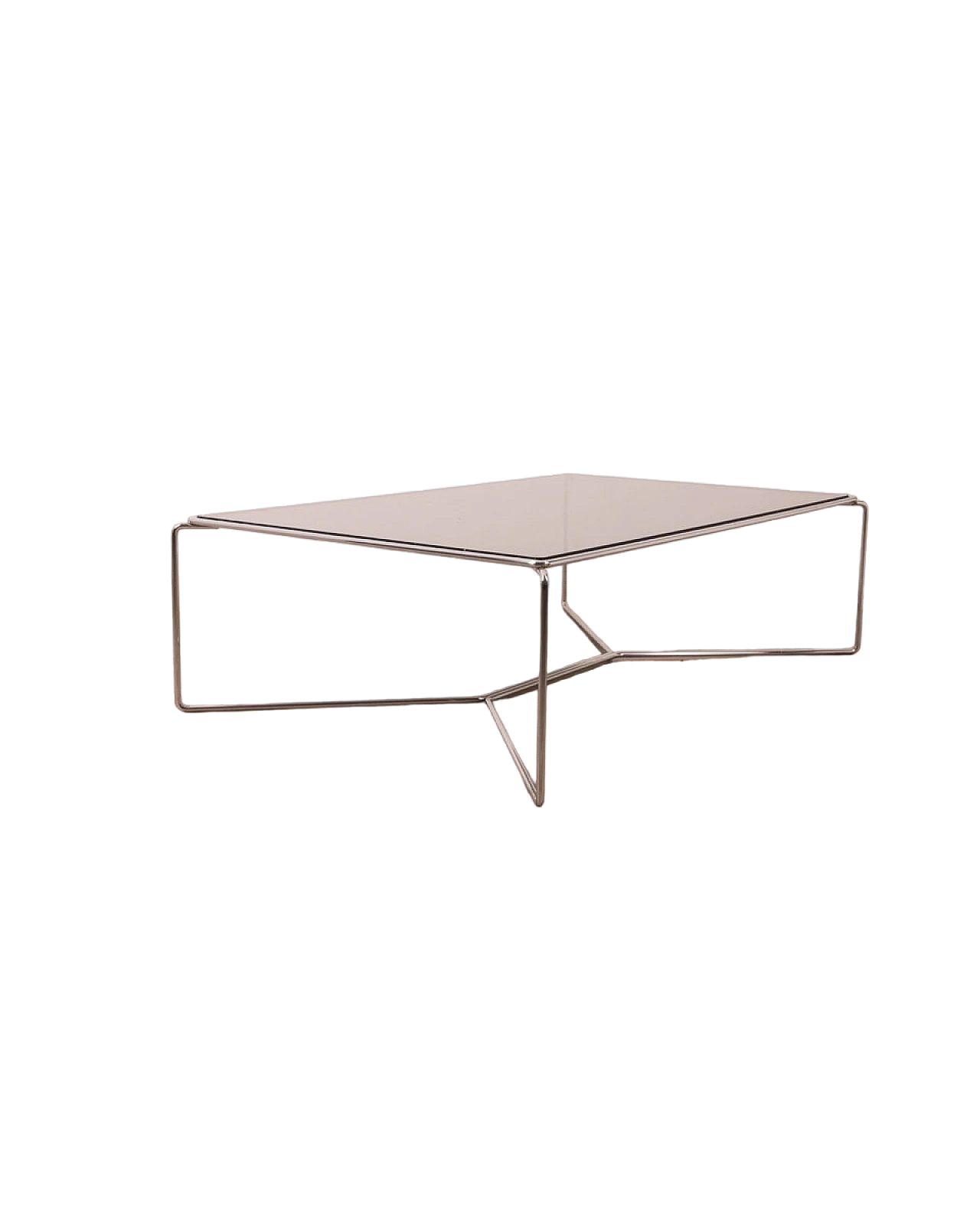 Marcel 470 coffee table in metal by K. Takahama for Cassina, 1970s 9