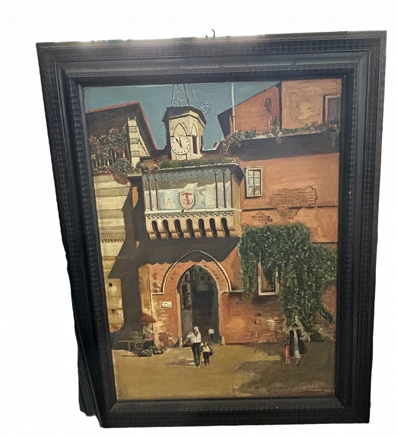 Painting with black wooden frame, 1920s 2