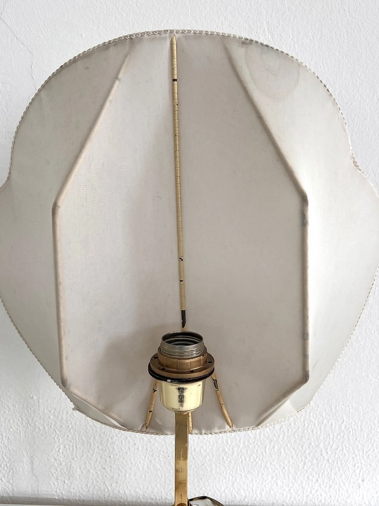 Murano glass and brass fish table lamp by Seguso, 1970s 5