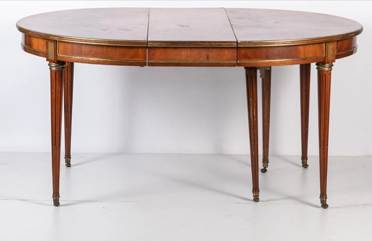 Neoclassical style mahogany extendable table, early 20th century 5