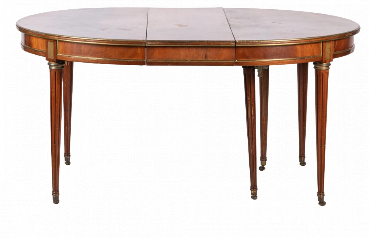 Neoclassical style mahogany extendable table, early 20th century 6