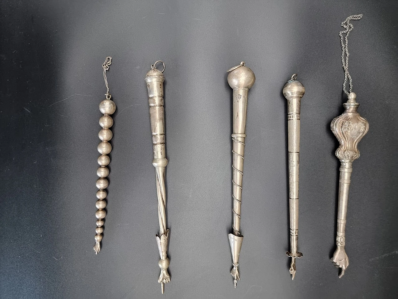 5 Yad pointers, late 19th century 1