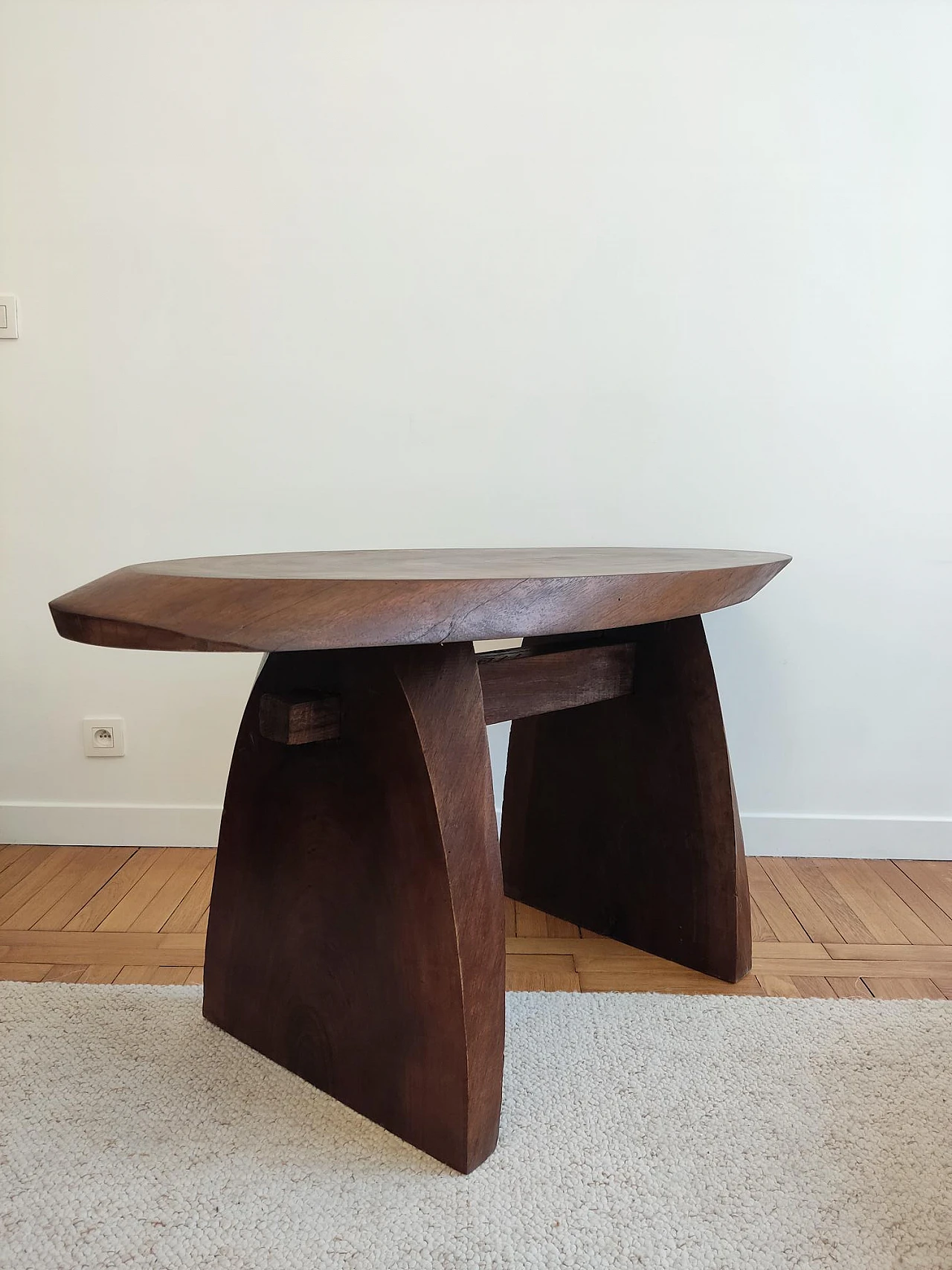 Log console table, 1950s 1