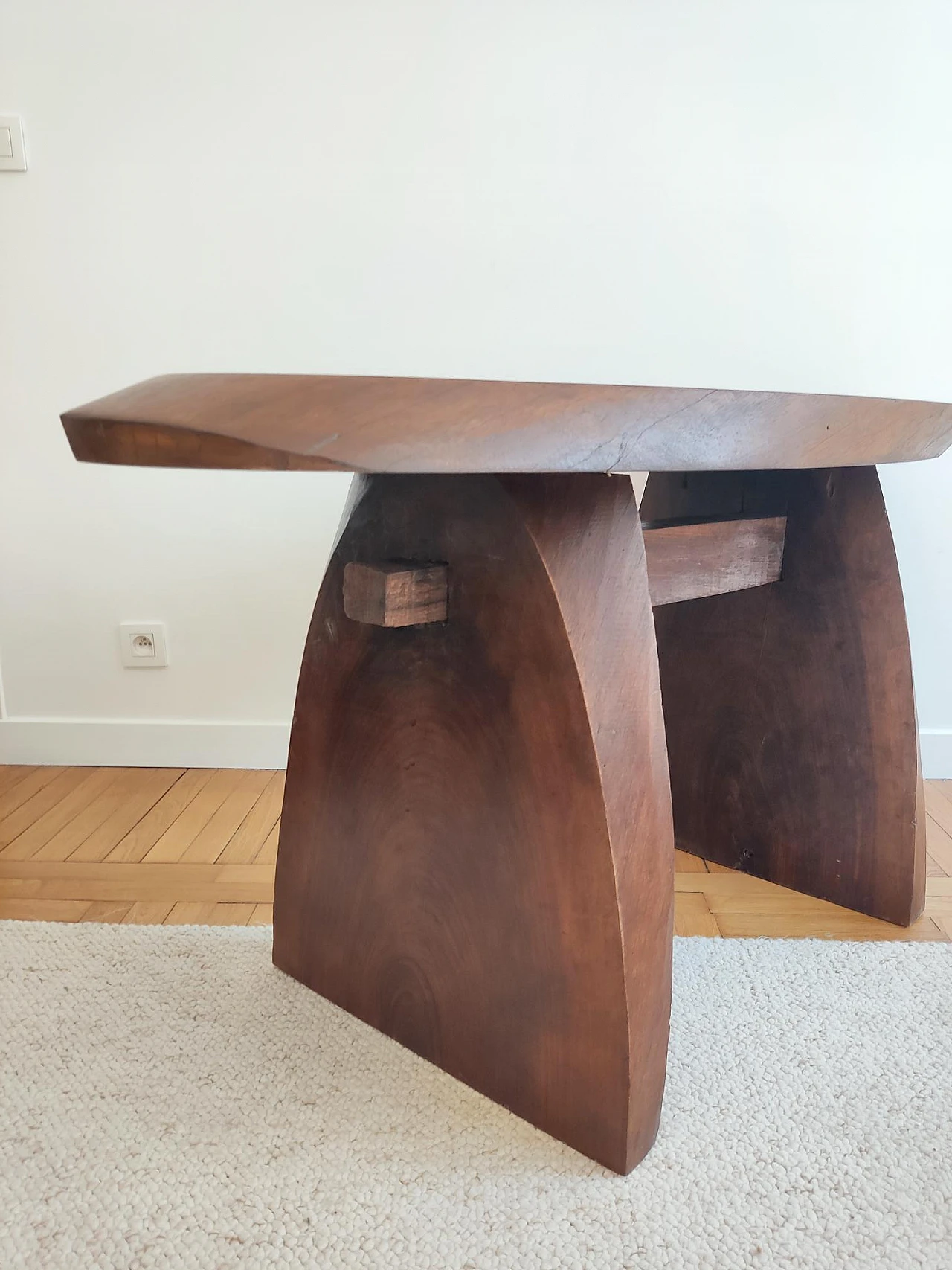 Log console table, 1950s 2