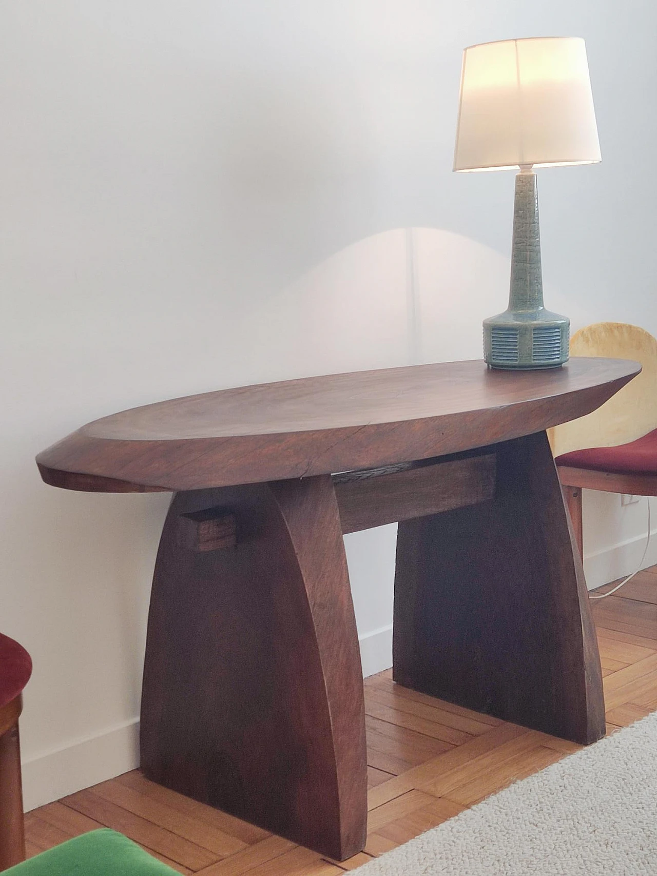 Log console table, 1950s 9