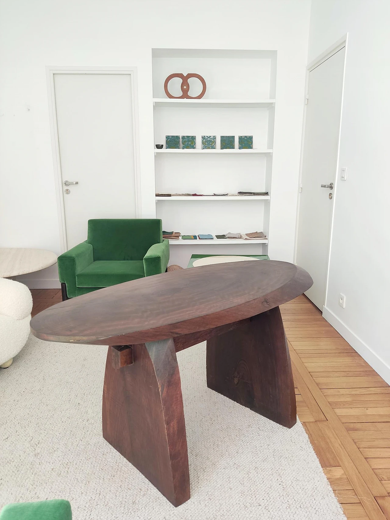 Log console table, 1950s 12